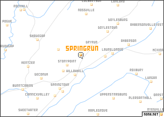 map of Spring Run