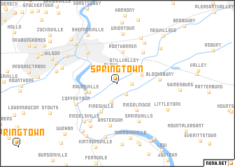 map of Springtown