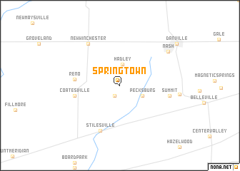 map of Springtown