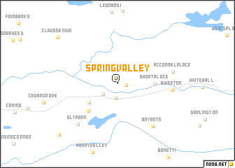 map of Spring Valley