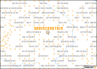 map of Sprinzenstein