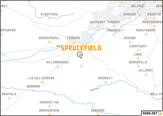 map of Sprucefield