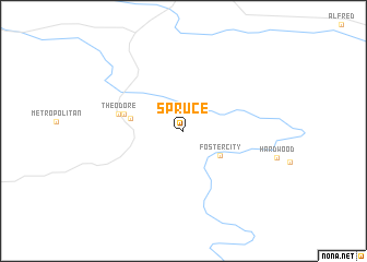 map of Spruce