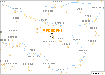 map of Srāgarhi