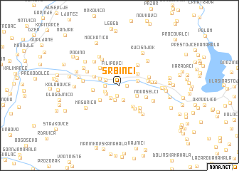map of Srbinci