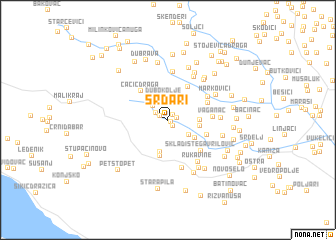map of (( Srdari ))