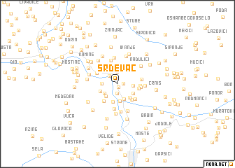 map of Srđevac