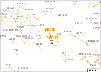 map of Srdići