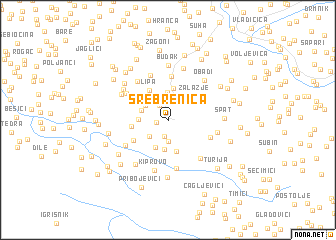map of Srebrenica