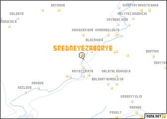 map of Sredneye Zabor\