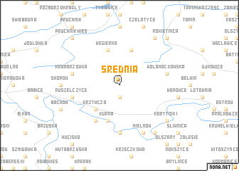 map of Średnia