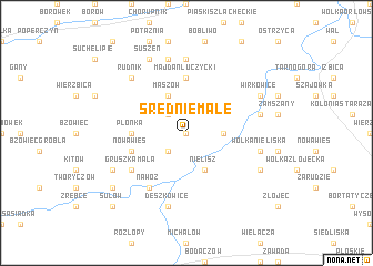 map of Średnie Małe