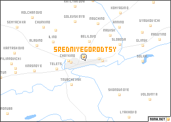 map of Sredniye Gorodtsy