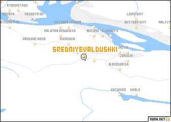 map of Sredniye Valdushki