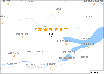 map of Sredniy Kushket