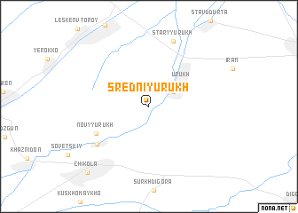 map of Sredniy Urukh