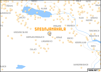 map of Srednja Mahala