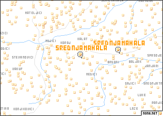 map of Srednja Mahala