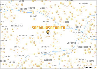 map of Srednja Sočanica