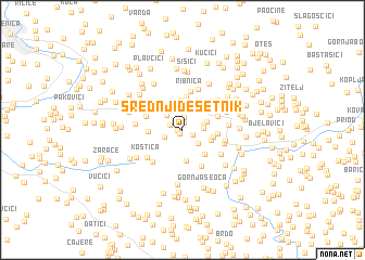 map of Srednji Desetnik