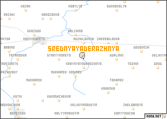 map of Srednyaya Derazhnya