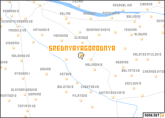 map of Srednyaya Gorodnya
