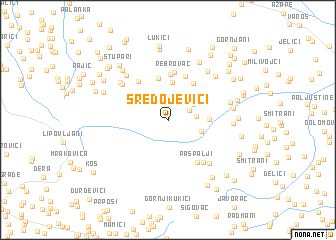 map of Sredojevići