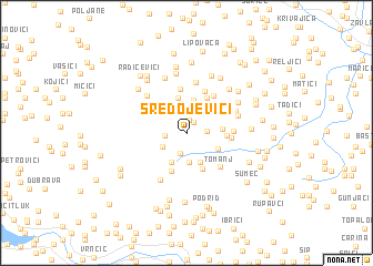 map of Sredojevići