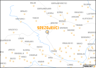 map of Srezojevci