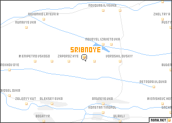 map of Sribnoye
