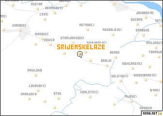 map of Srijemske Laze
