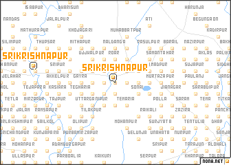 map of Srīkrishnapur