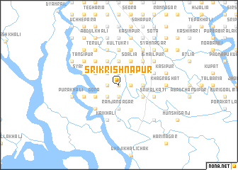 map of Srīkrishnapur