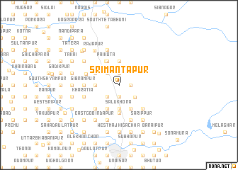 map of Srīmantāpur