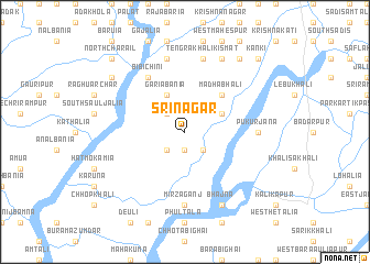 map of Srīnagar