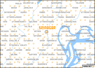 map of Srinagar