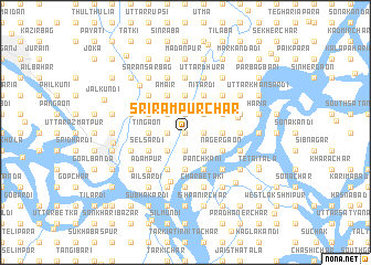 map of Srīrāmpur Char