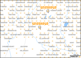 map of Srīrāmpur