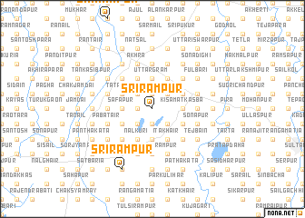 map of Srīrāmpur