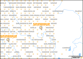 map of Srīrāmpur