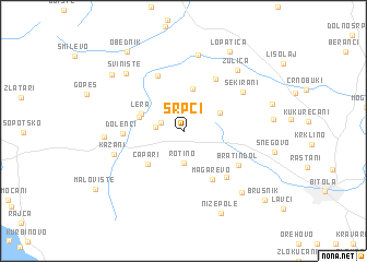 map of Srpci
