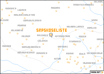 map of Srpsko Selište