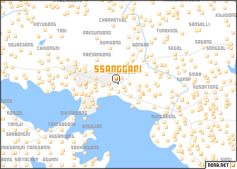 map of Ssangga-ri