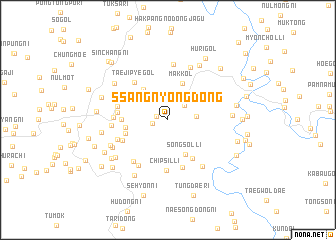 map of Ssangnyŏng-dong