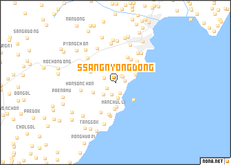 map of Ssangnyong-dong