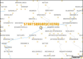 map of Staatsbad Brückenau