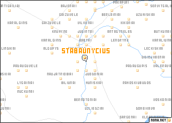 map of Stabaunyčius
