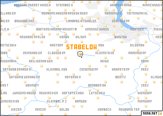 map of Stäbelow