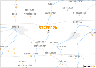 map of Stafford