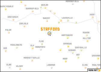 map of Stafford